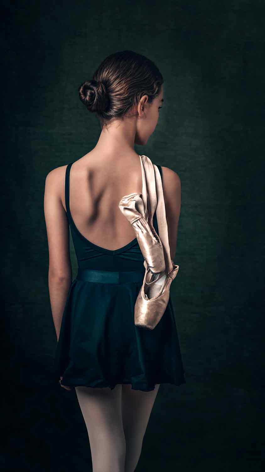 Retrato de bailarina de ballet